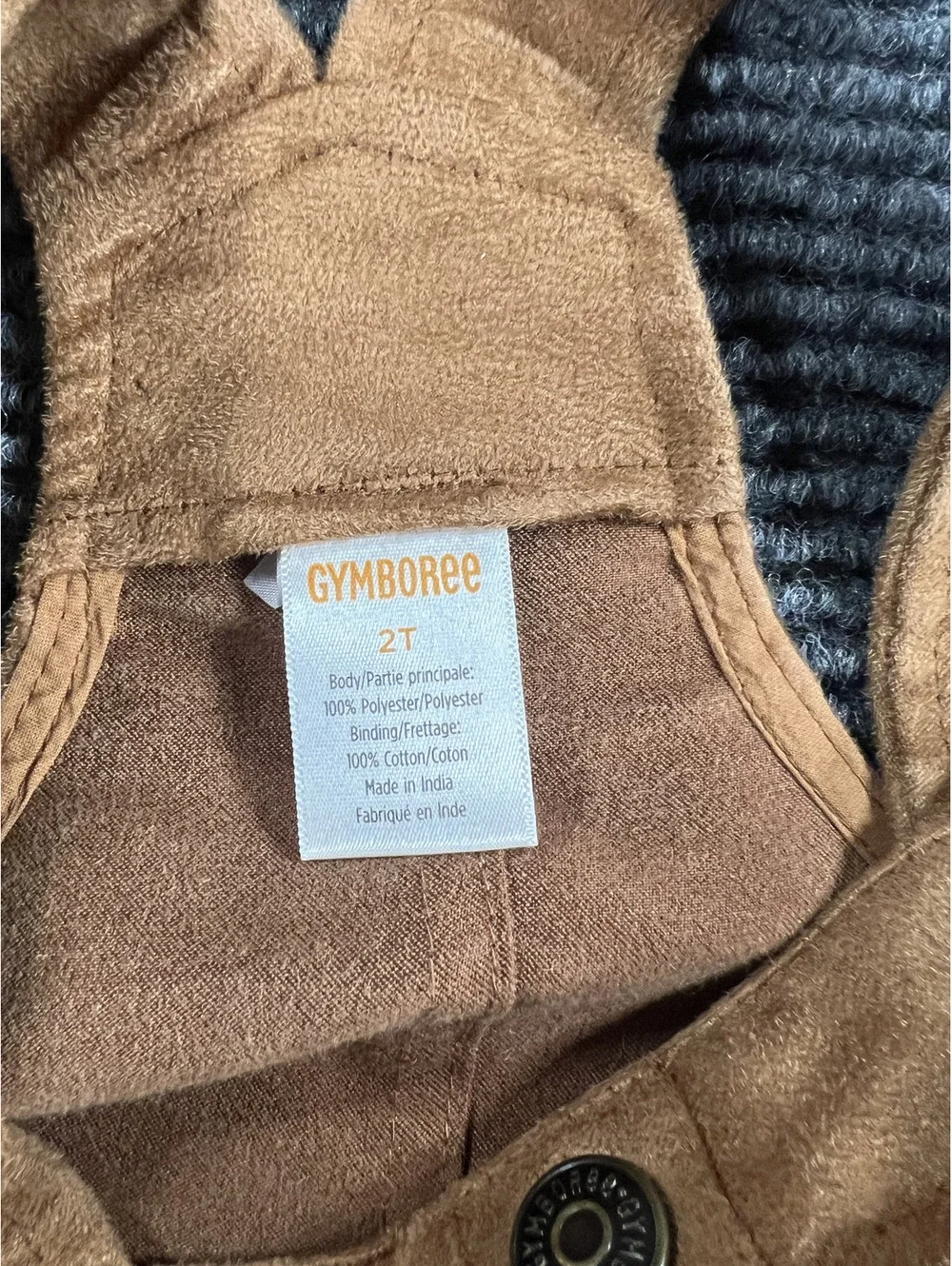 Gymboree Toddler Girls 2T Brown Suede Like Jumper Dress